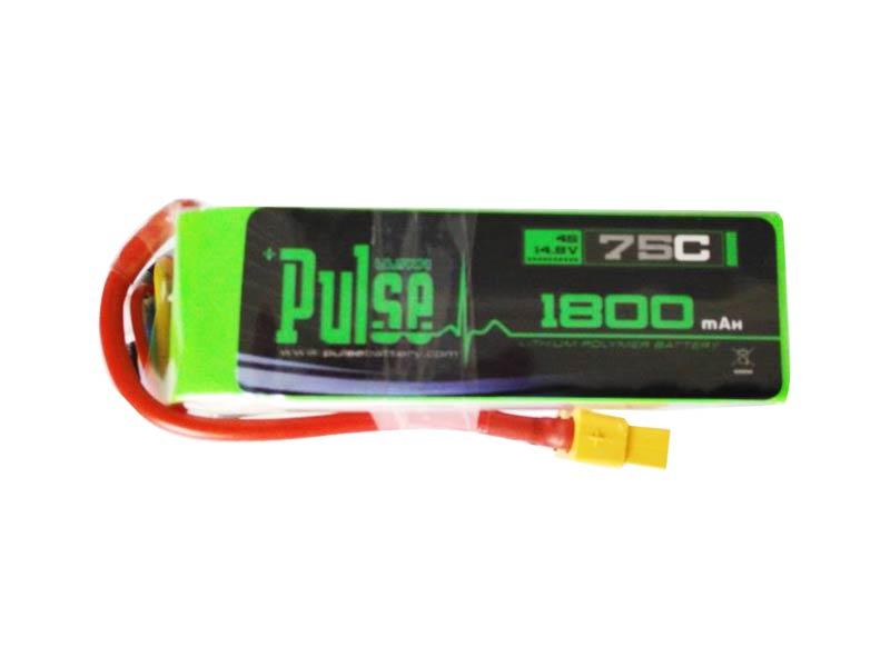 PULSE 1800mah 4S 14.8V 75C - FPV Racing Series - LiPo Battery
